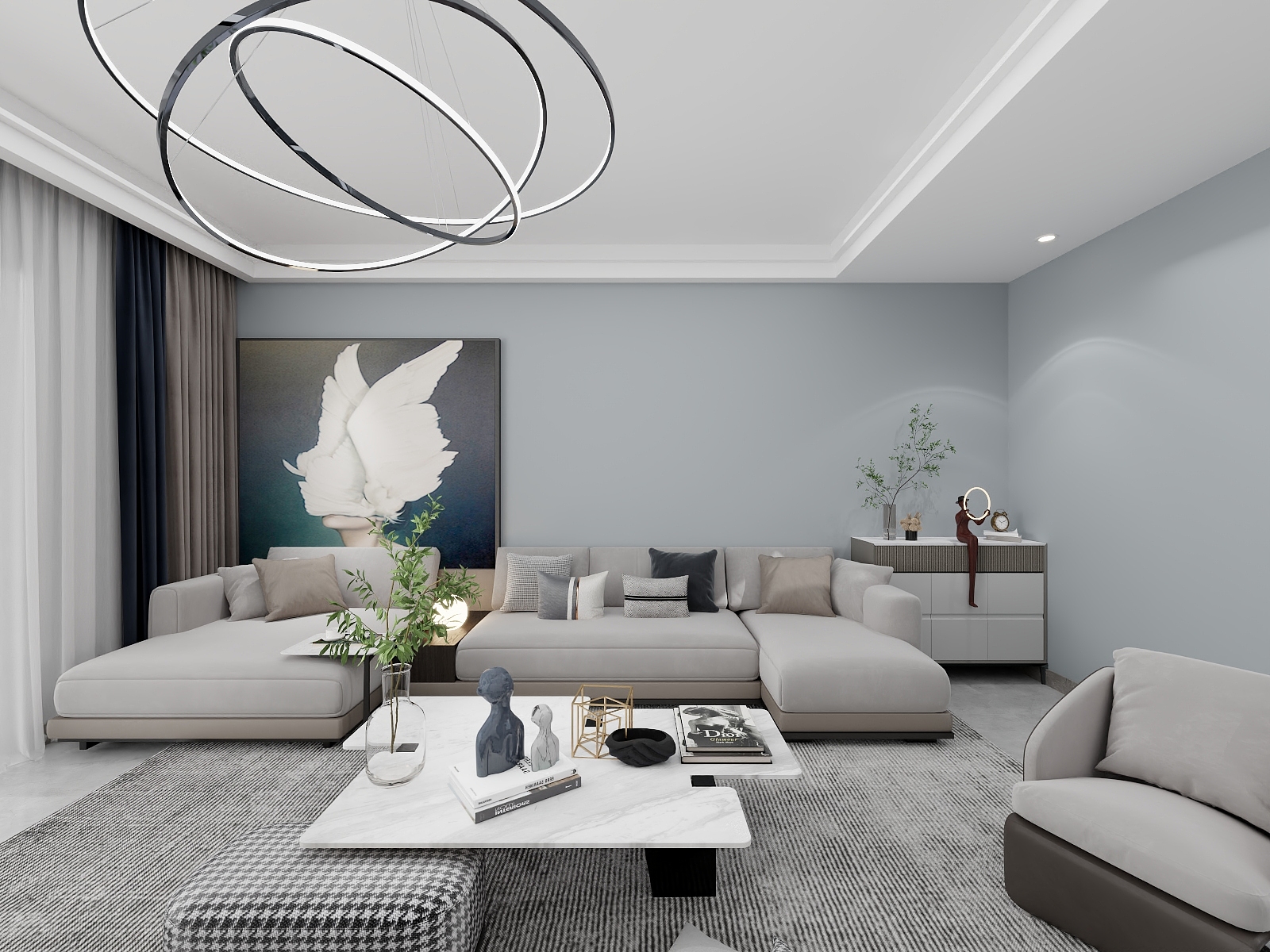 都匀九木堂装饰-147㎡1室-装修设计方案