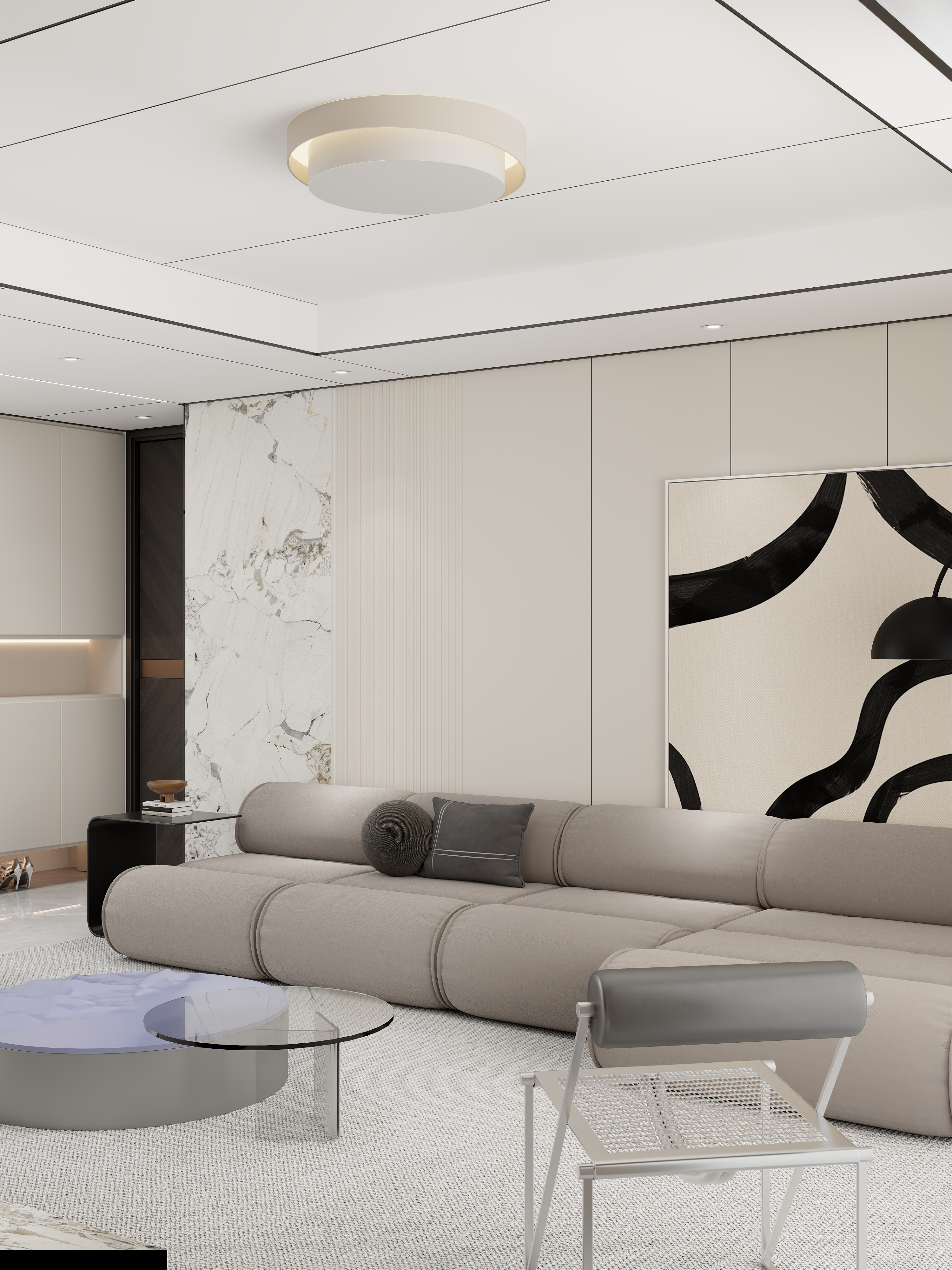 赣县法狮龙-罗校长客厅吊顶效果图-彩虹城2-3-1003--装修设计方案