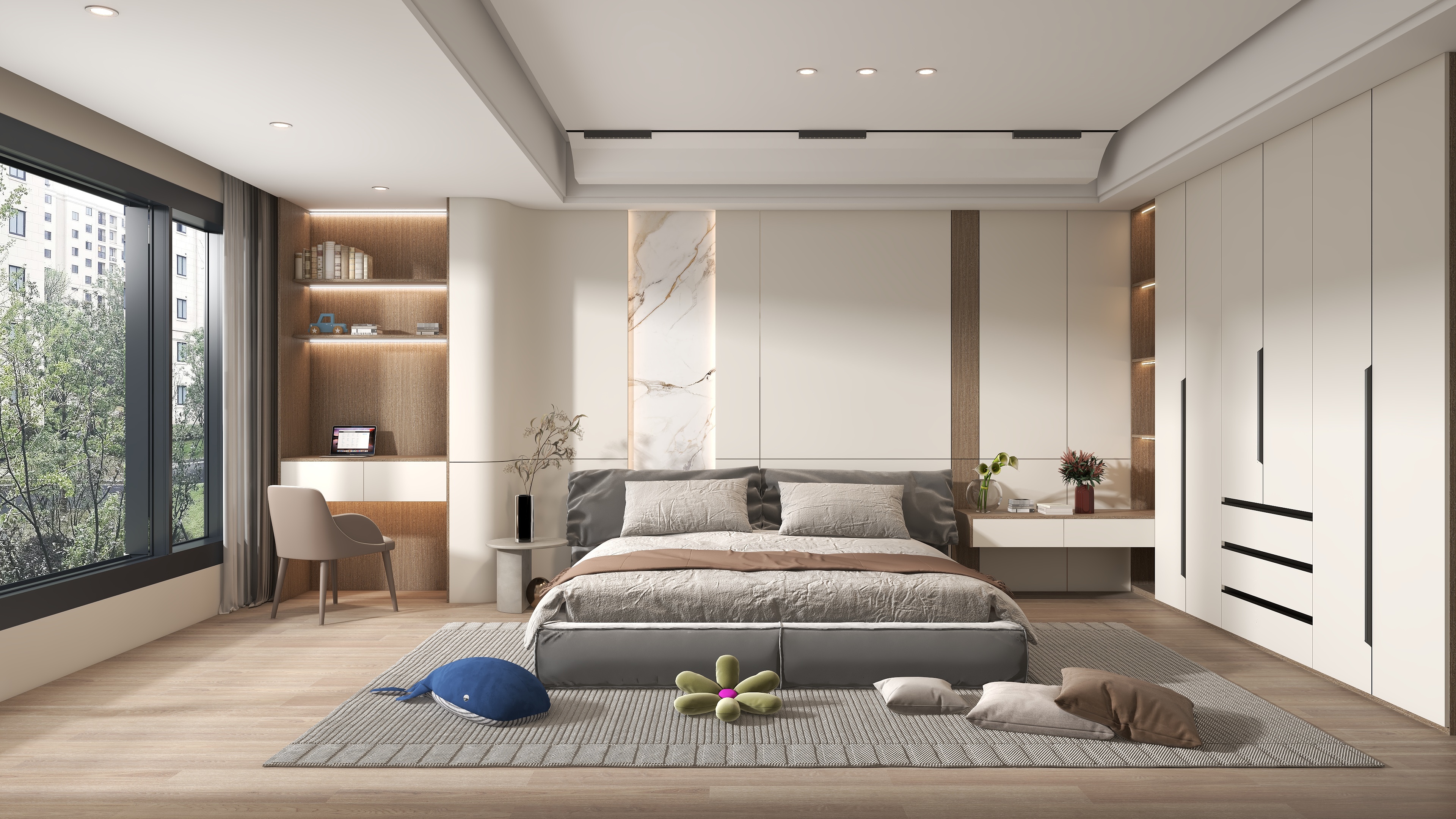 Nauhi.L-简约卧室-装修设计方案
