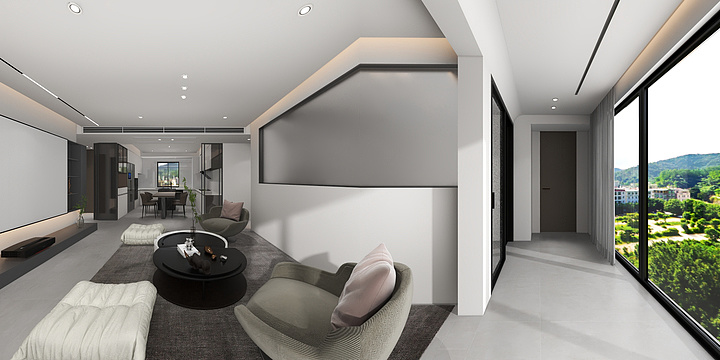 壹点点-现代风-装修设计方案