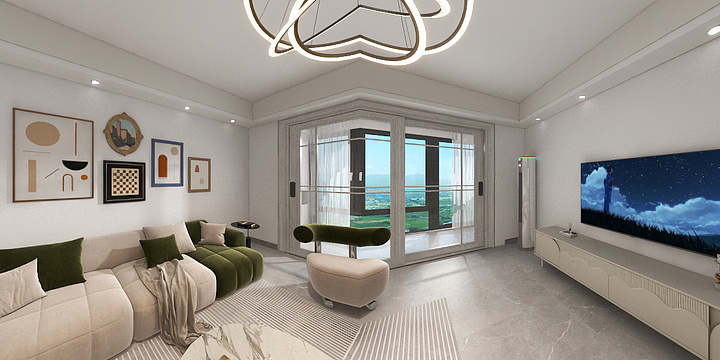 柚柚哦-鹿森景园1501-装修设计方案