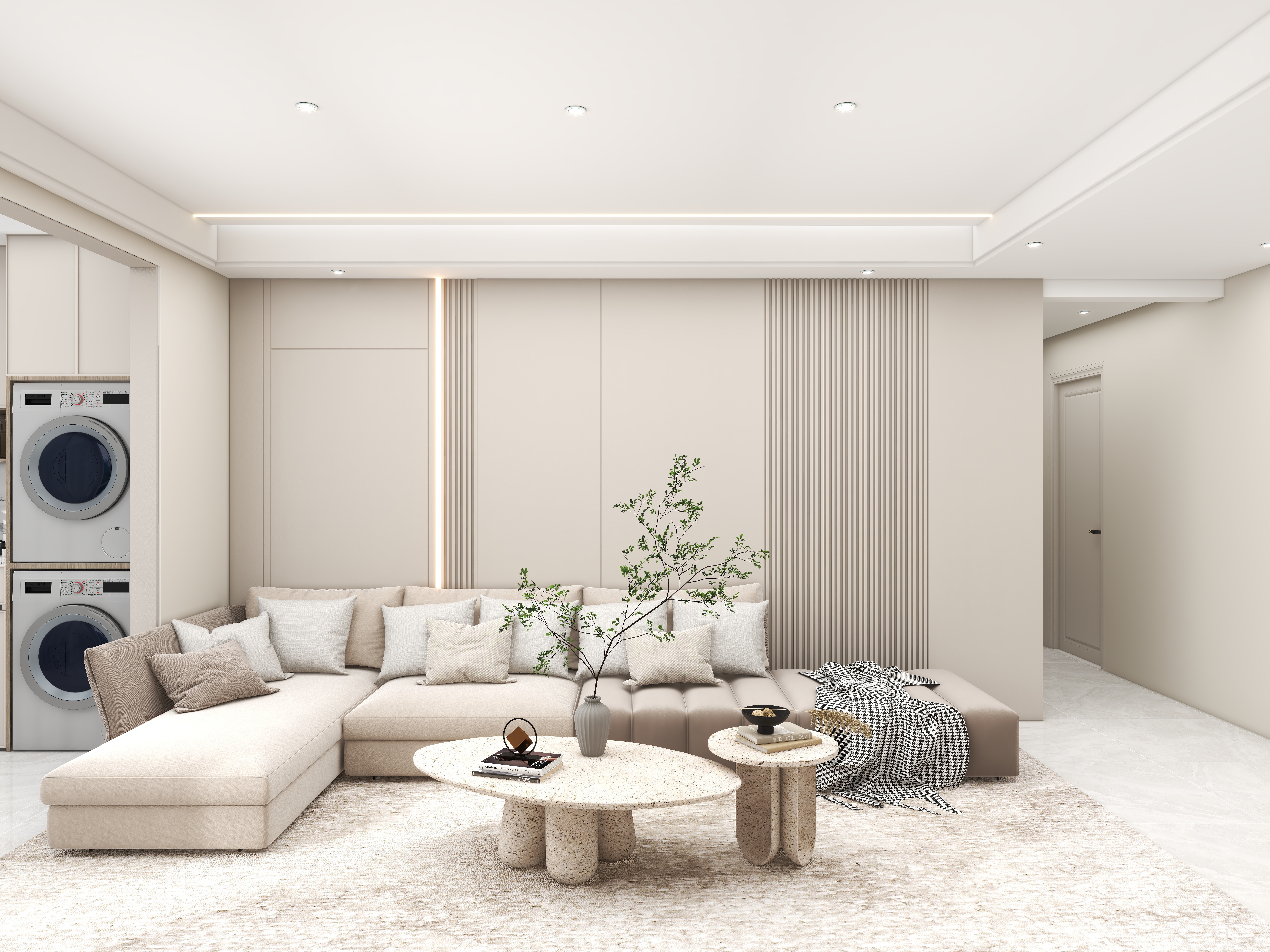 壹诺设计工作室-122㎡3室-现代简约装修效果图