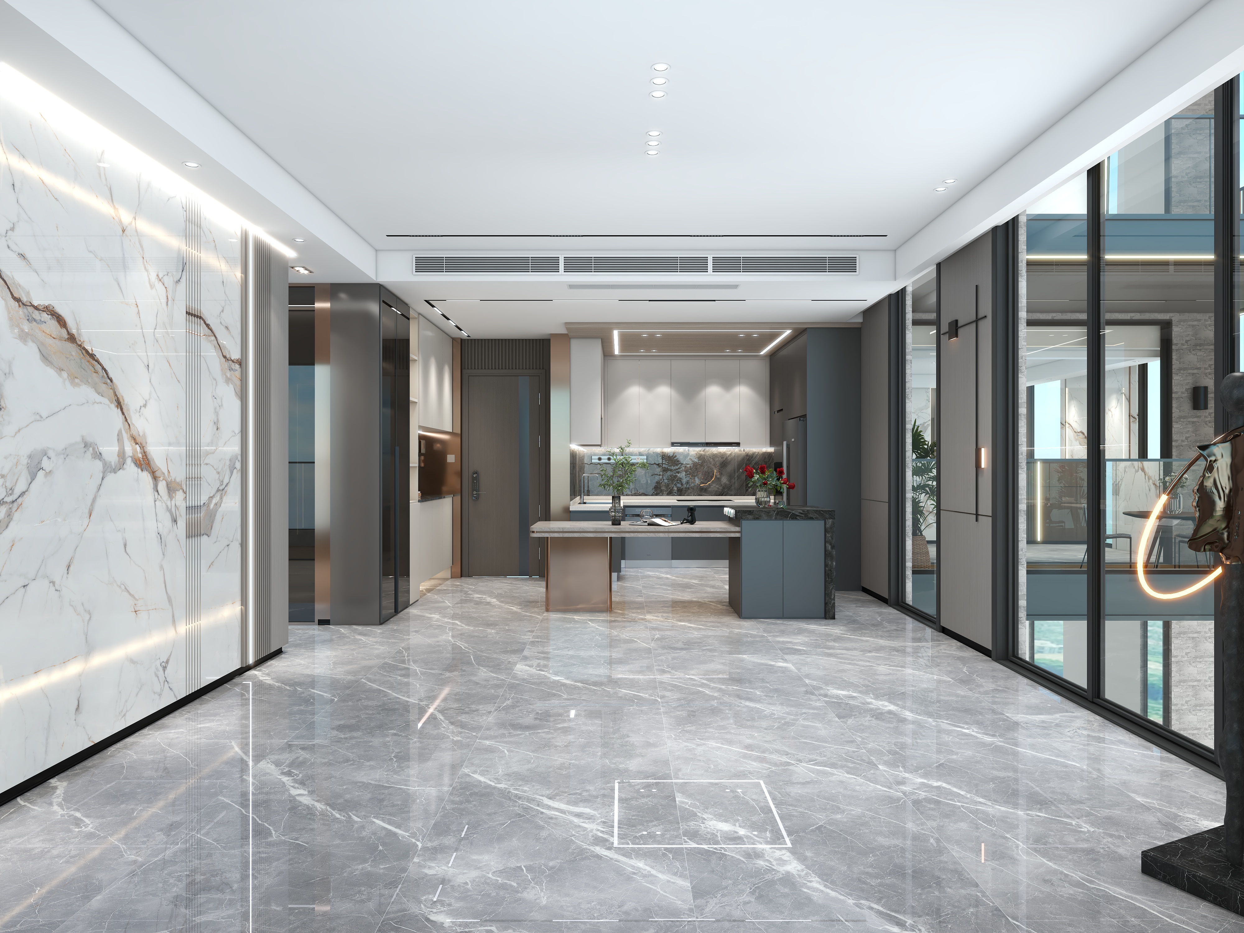 湛智华-现代轻奢429平装修效果图