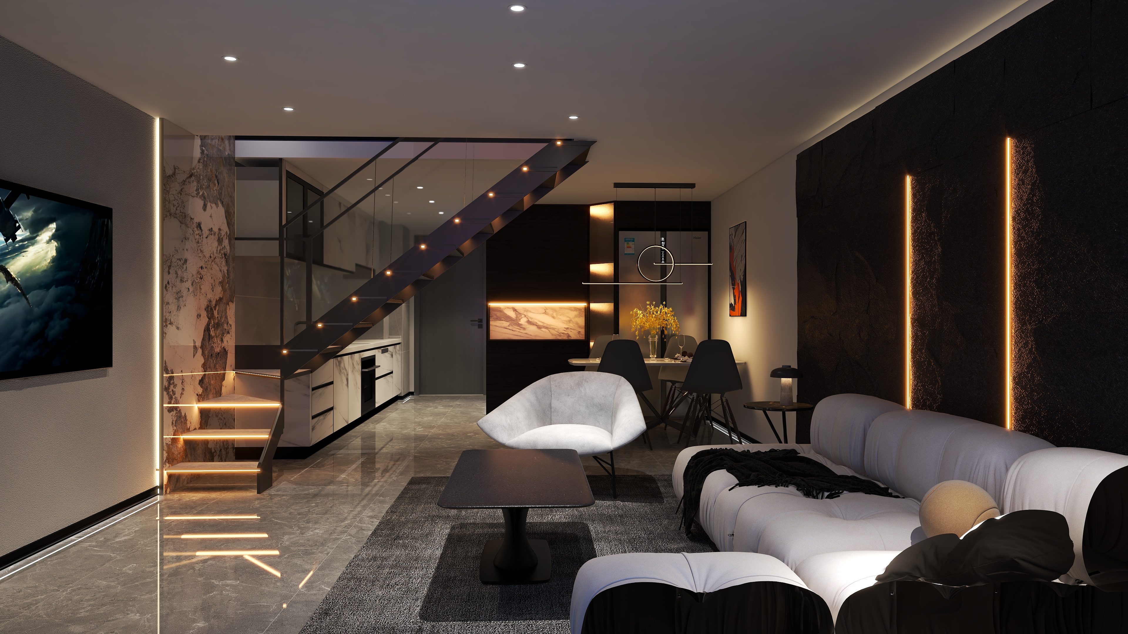 九尾狐k11-黑白灰-装修设计方案