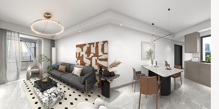 王晞-WX-翡丽东方 6#1501酷家乐-装修设计方案