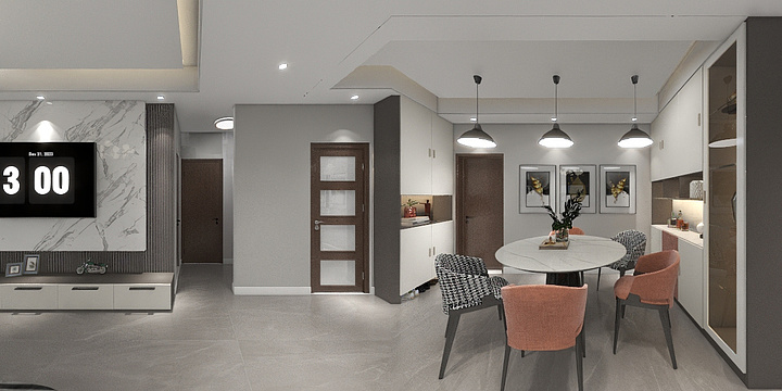 徐树青-105㎡3室-装修设计方案