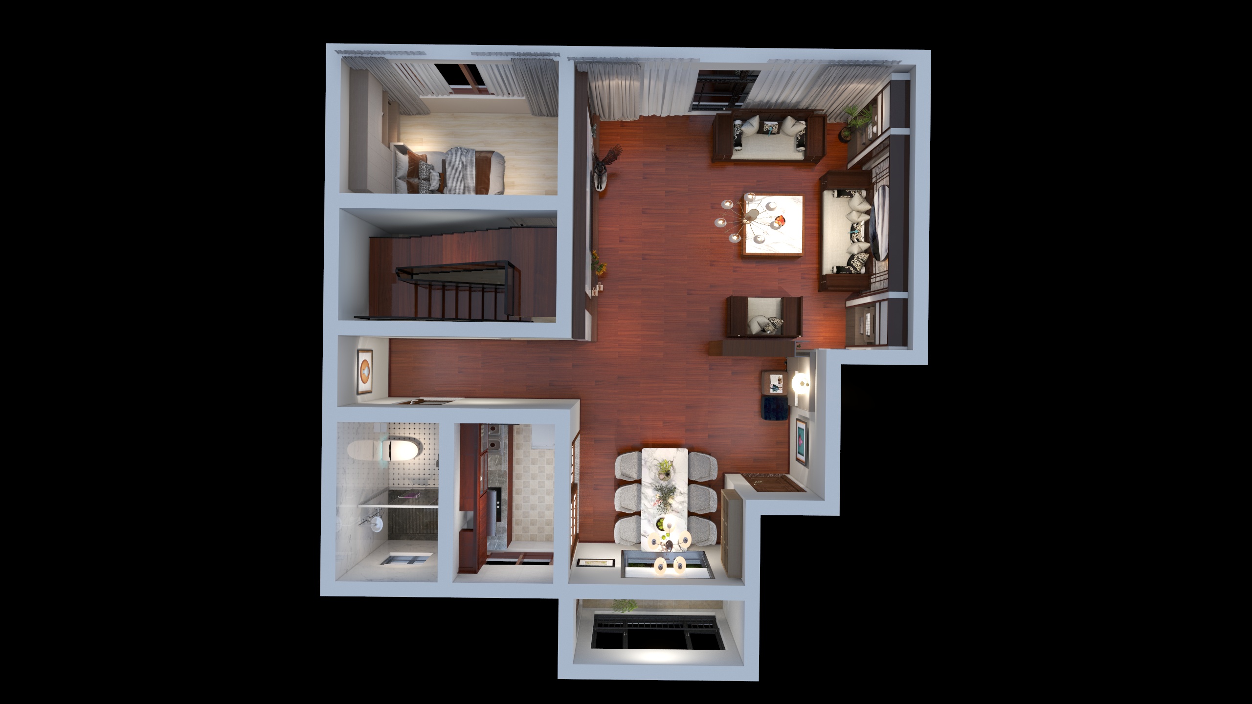 麟山云峰-复式-装修设计方案