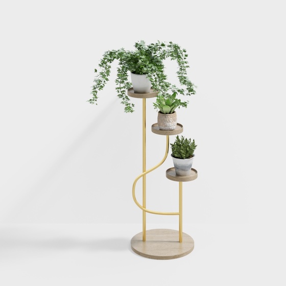 Indoor green plant stand