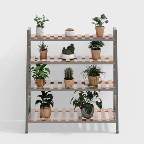 Indoor green plant stand