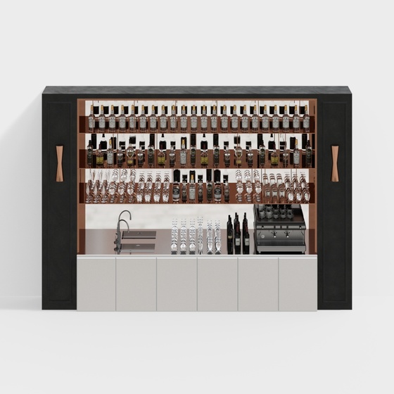 Light luxury wine cabinet