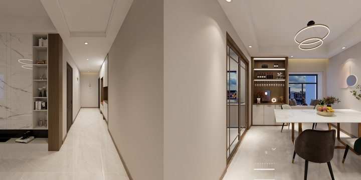 坤轮空间设计-碧桂园5-1-1601-装修设计方案