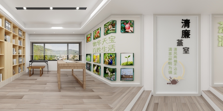 叶之feifei-文化展馆-装修设计方案