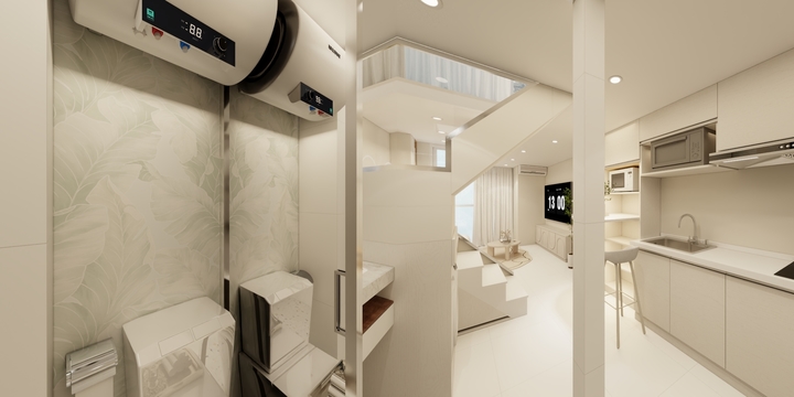 Jennykk-复式公寓-奶油风-装修设计方案