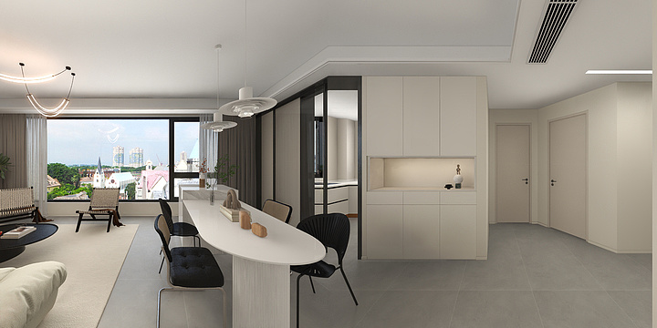 YD言荰设计-闲湖城锦绣湾小钟家--严-装修设计方案