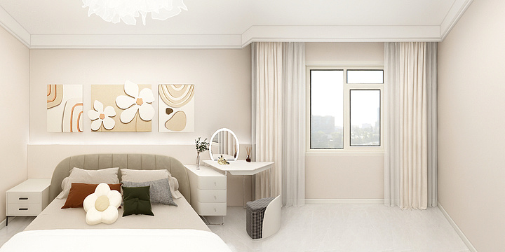 室内设计开开-奶油风-装修设计方案