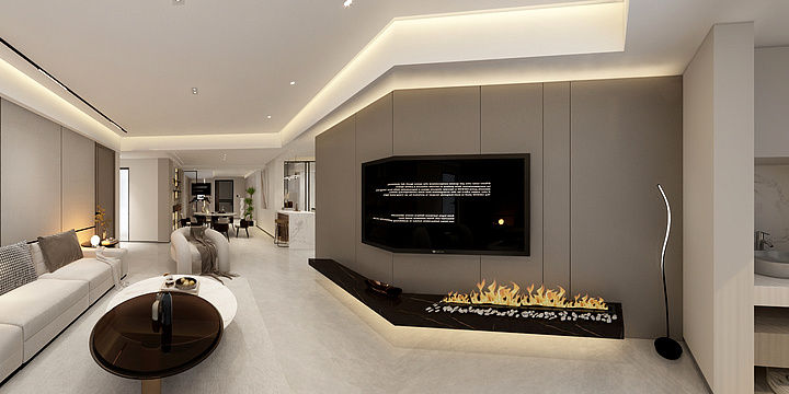 室内设计范工-海滨花园150㎡效果图-副本-装修设计方案