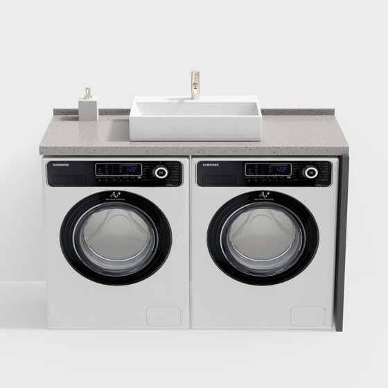 Modern washing machine cabinet