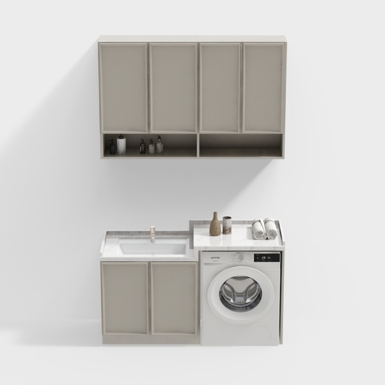 Modern balcony washing machine cabinet