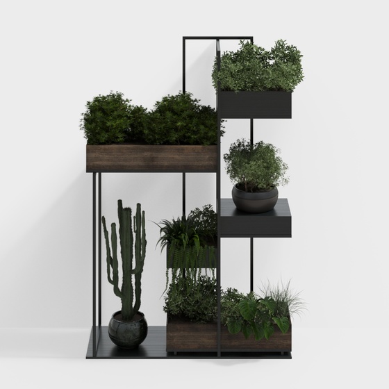 outdoor green plant stand