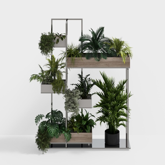 outdoor green plant stand