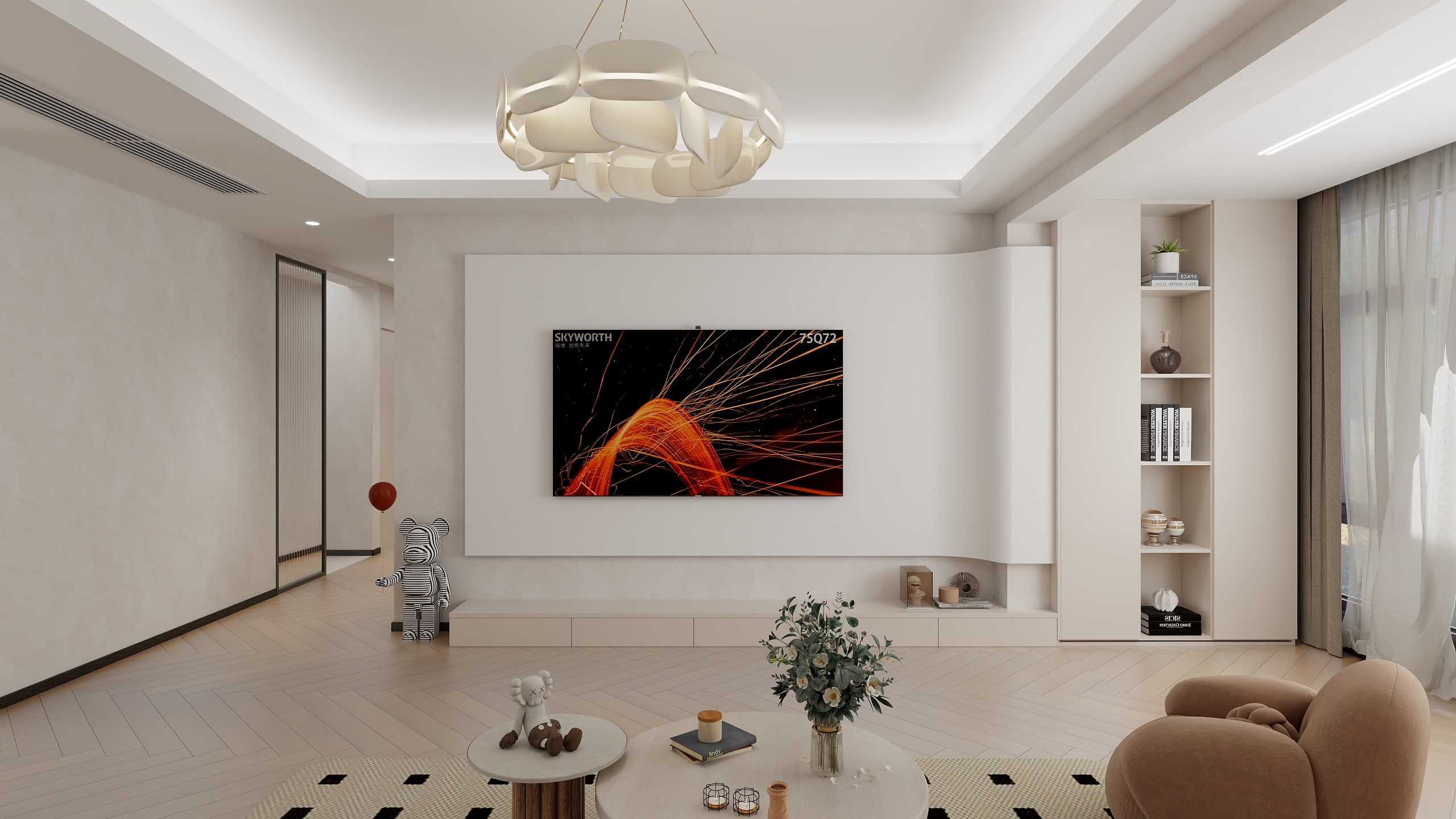 室内设计邵-碧桂园名邸115㎡奶油风-装修设计方案