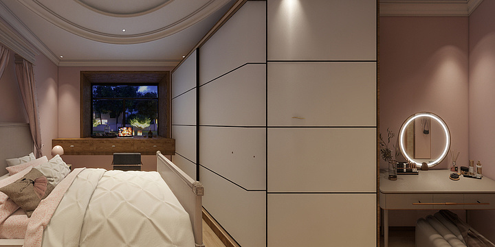 薇薇设计室-公主房-装修设计方案