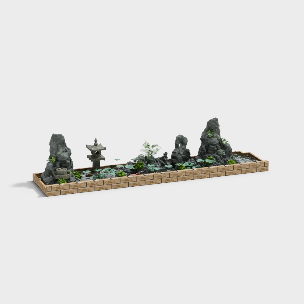 景观小品鱼池