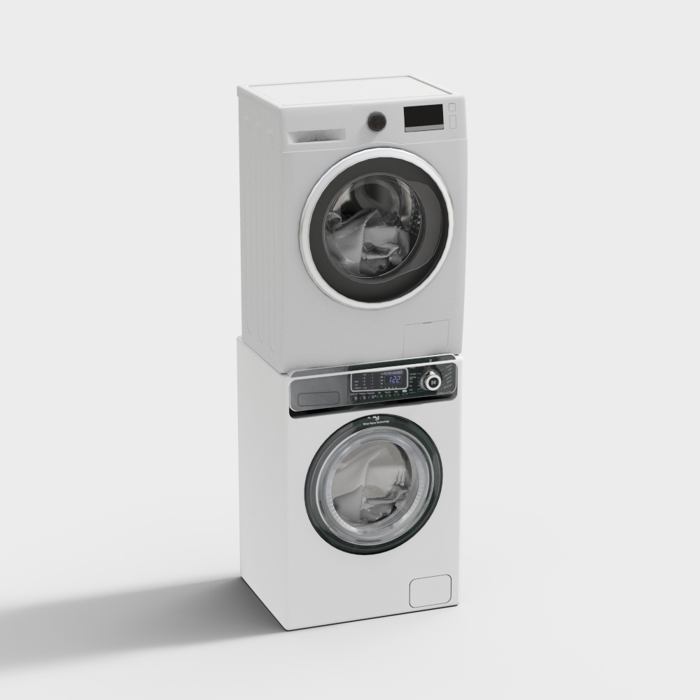 洗衣机烘干机3D模型