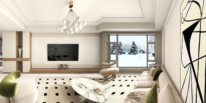 墨禾全案QSDT-金海润泽园5-3-802-装修设计方案