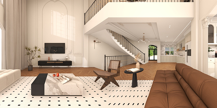 W全屋设计-白晶谷轻法式-装修设计方案