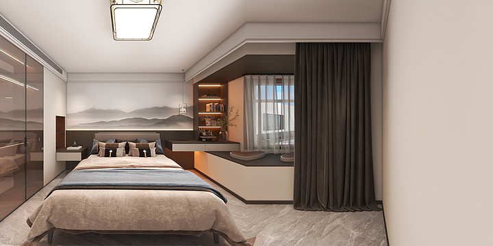 大大大设计家-奥正诚园---新中式-装修设计方案