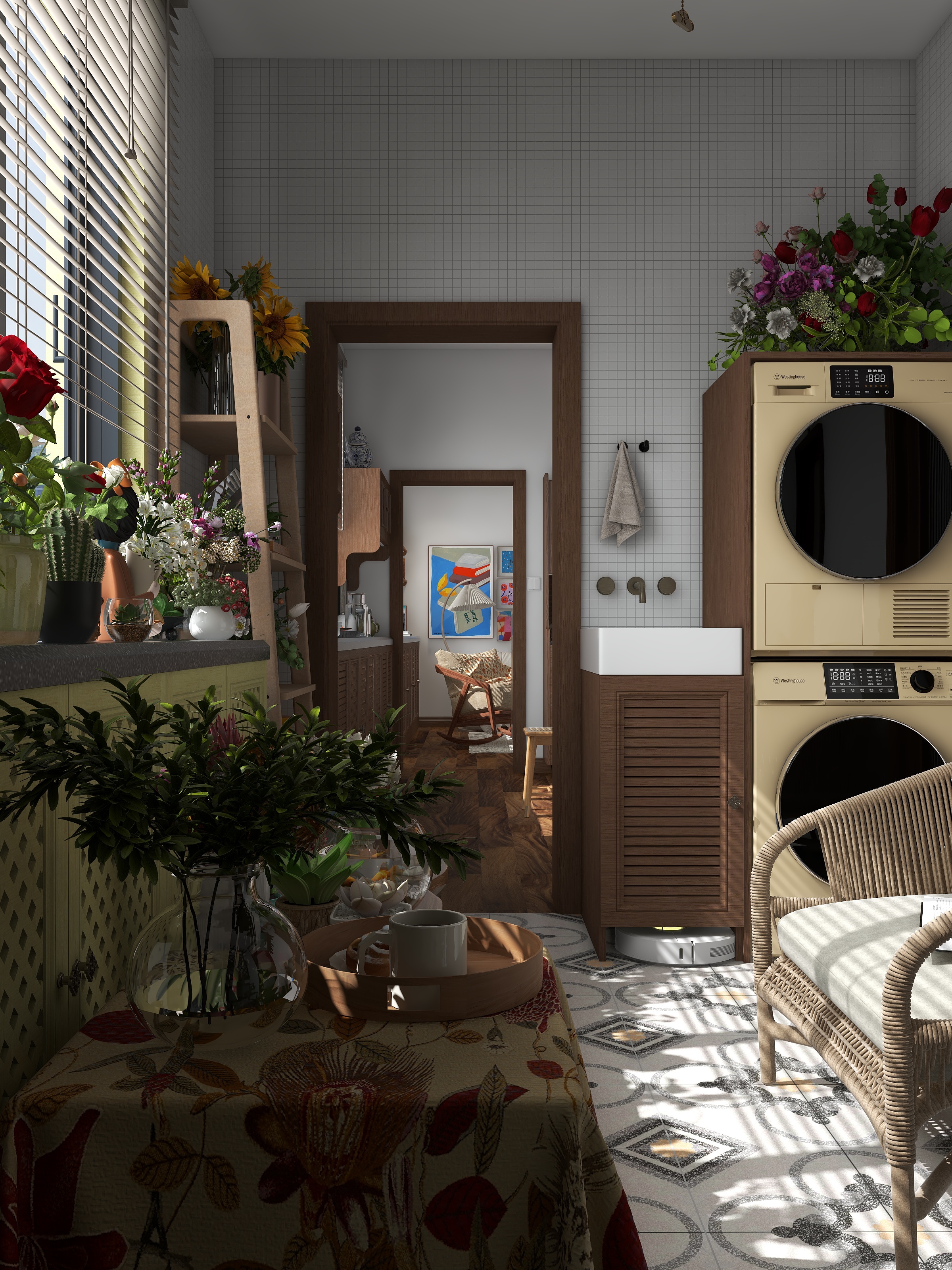 筑巢师-排屋老房改造原木风-装修设计方案