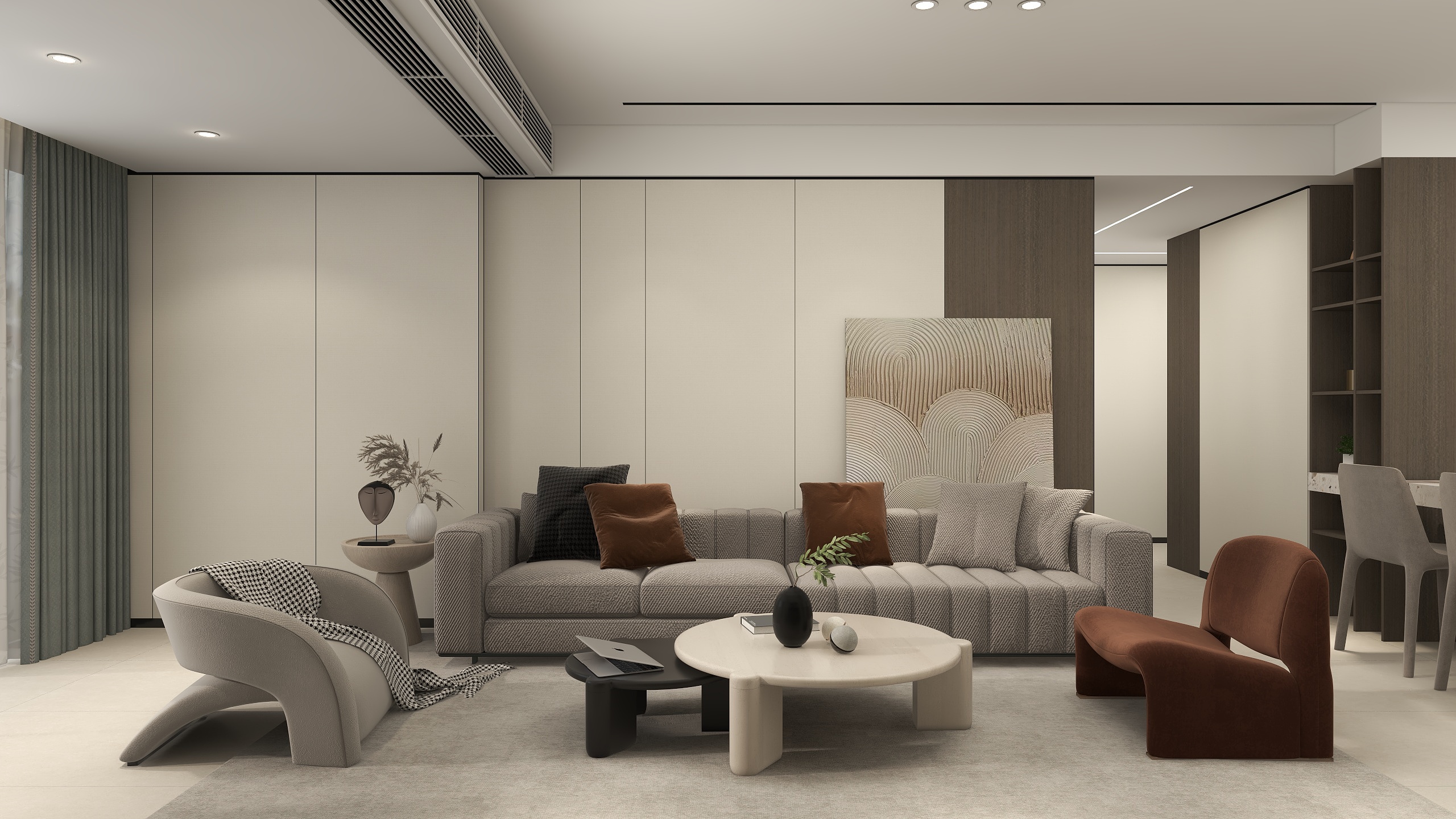 惠州装修找沫竹-金岭庄园-侘寂装修效果图