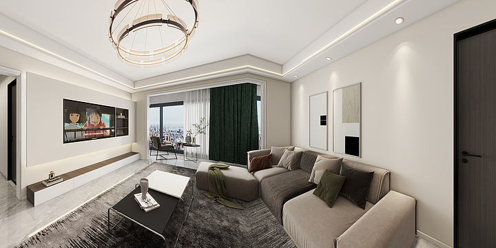 知行空间设计1-123㎡3室-装修设计方案