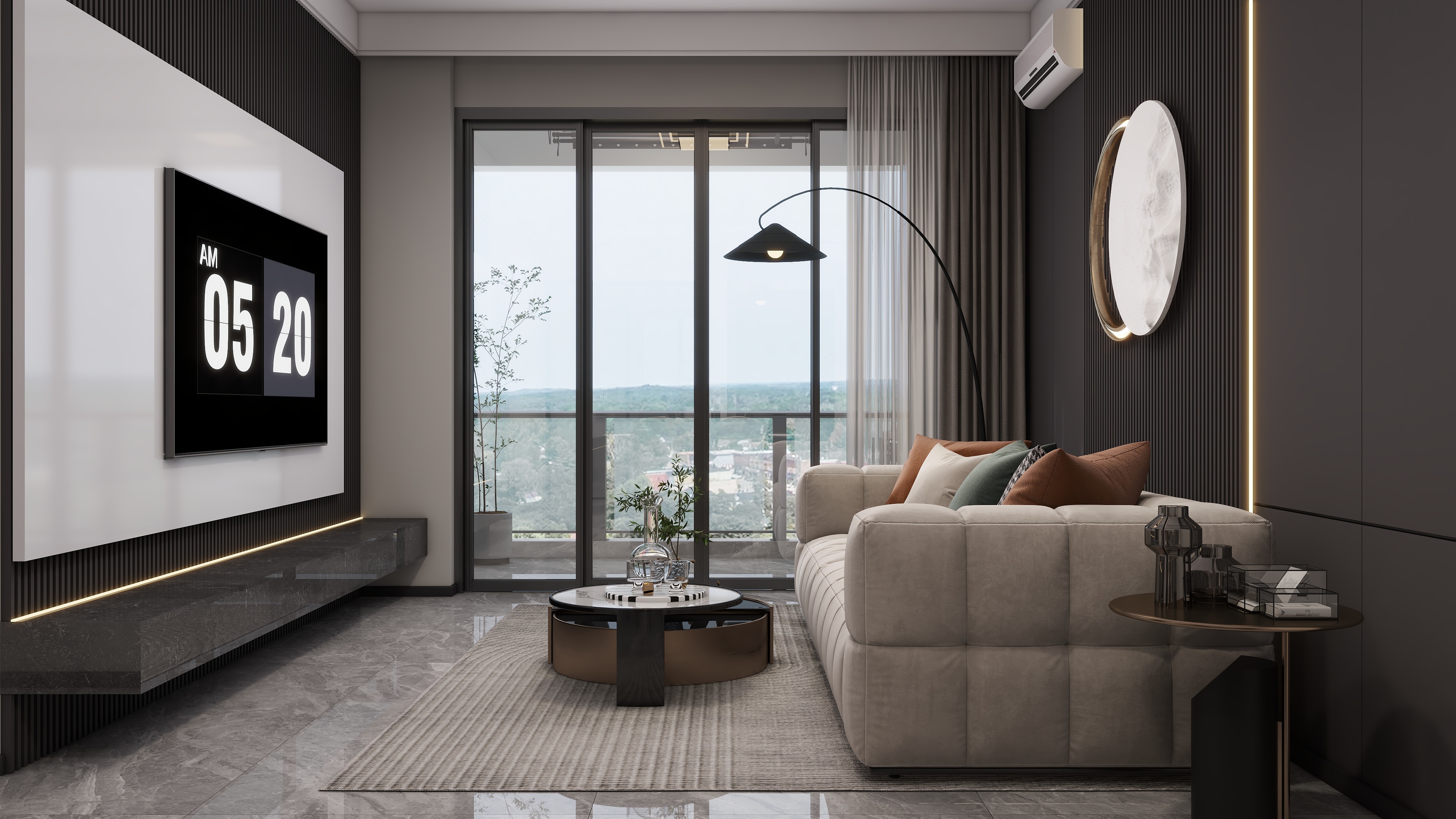 庄育霖-雅安十里原湾87平轻奢3室装修效果图