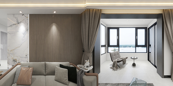 设计师王春林-蓝山半岛103栋402房李先生雅居-装修设计方案