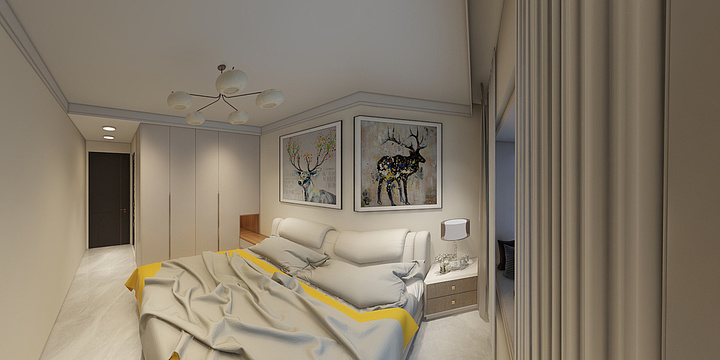 鸿岚建筑装饰工程有限公司-锦绣大家110平三室两厅两卫-副本-装修设计方案