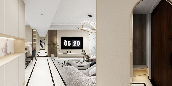 全屋定制托尼刘-和裕晶河湾8-2-1303-装修设计方案