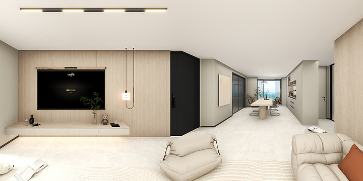 Designer孔-现代奶油风-装修设计方案