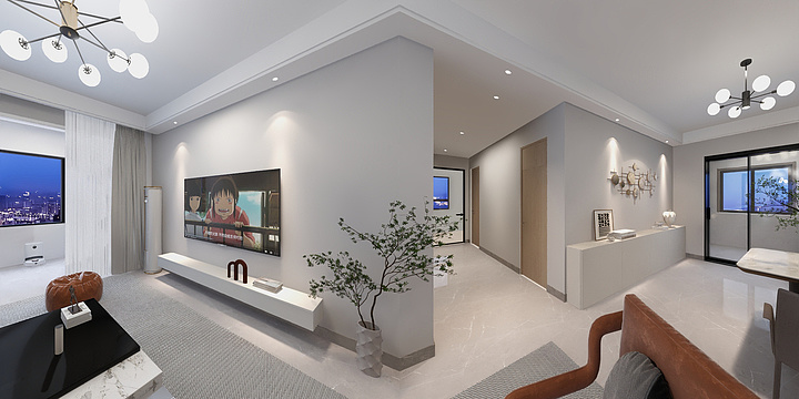 GnG个性化定制-雅徽苑7栋2204 效果图-装修设计方案