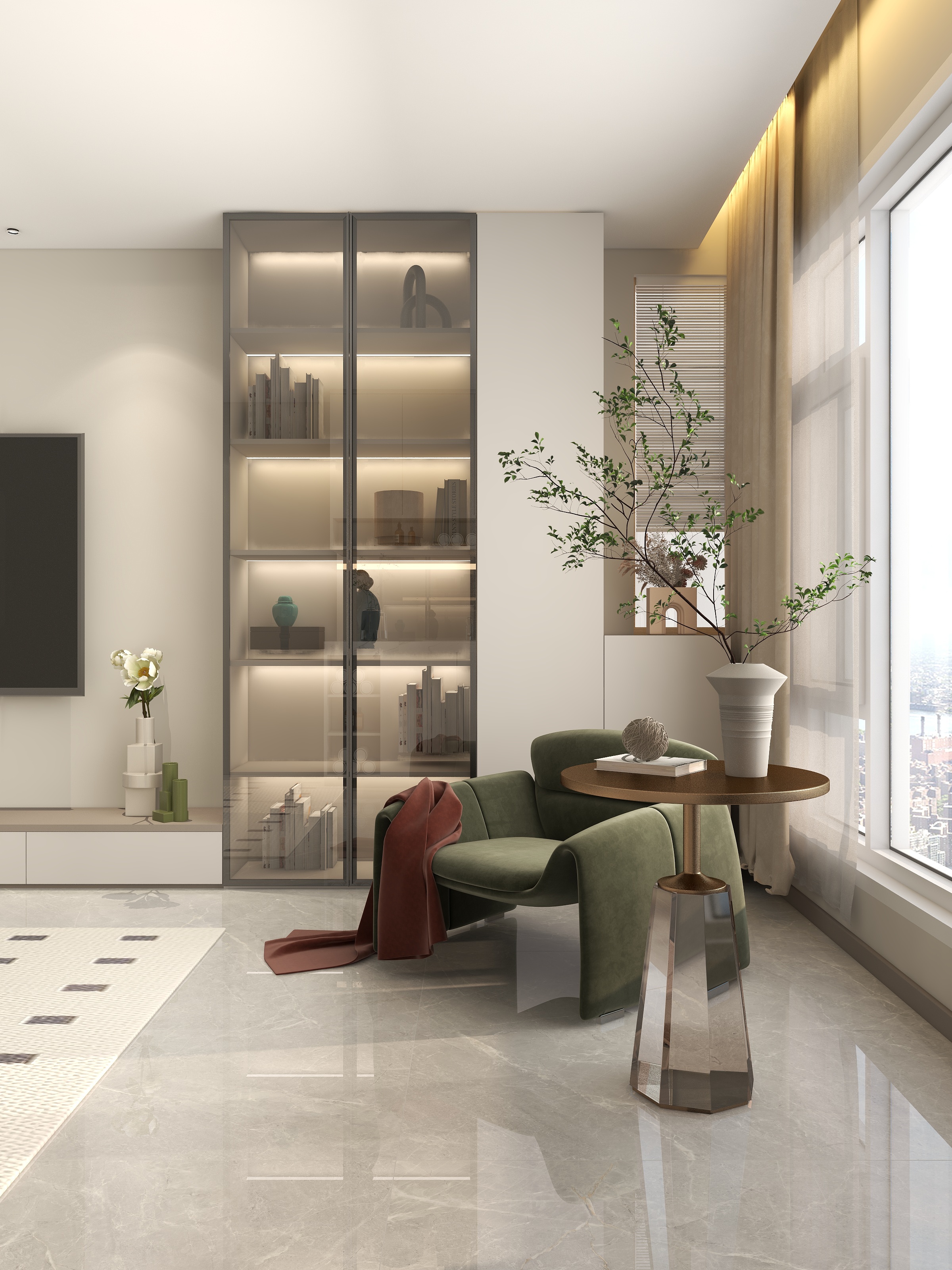 尽兴ing-奶油风客餐厅-装修设计方案