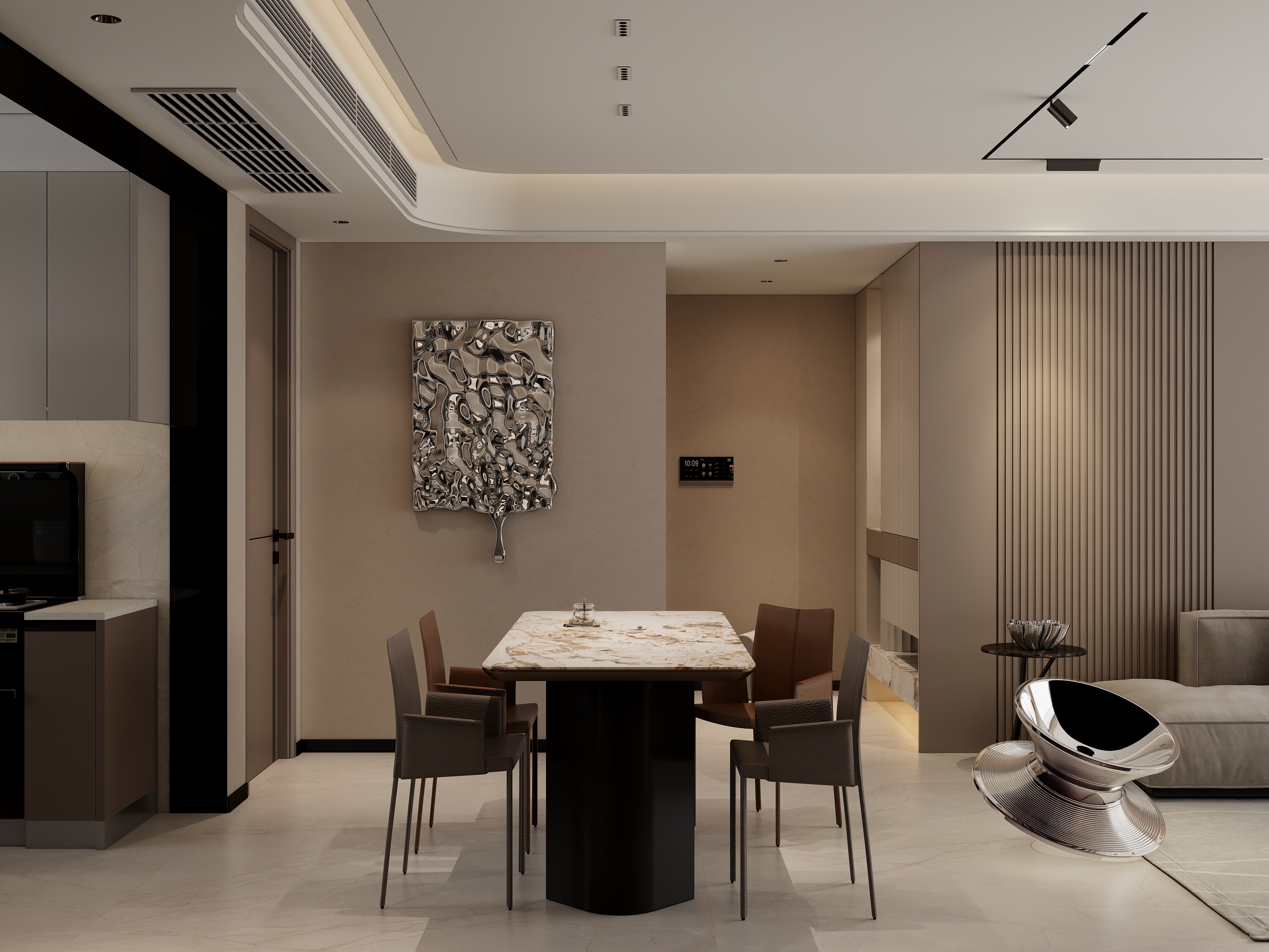 王飞丨星尘设计-现代轻奢-装修设计方案