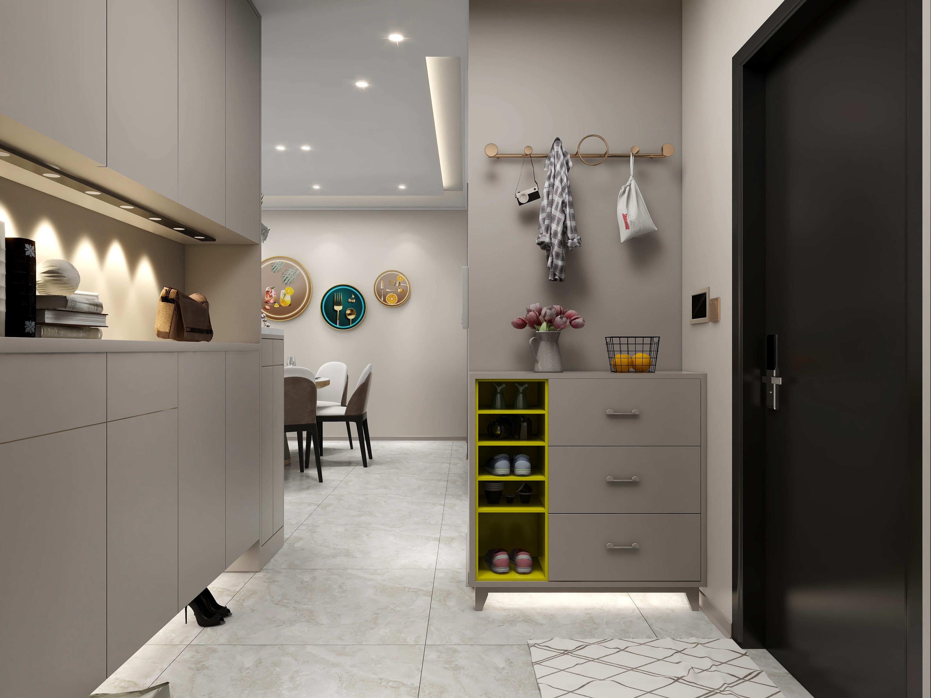 姚广龙-奶油·轻奢风格156平居室-装修设计方案