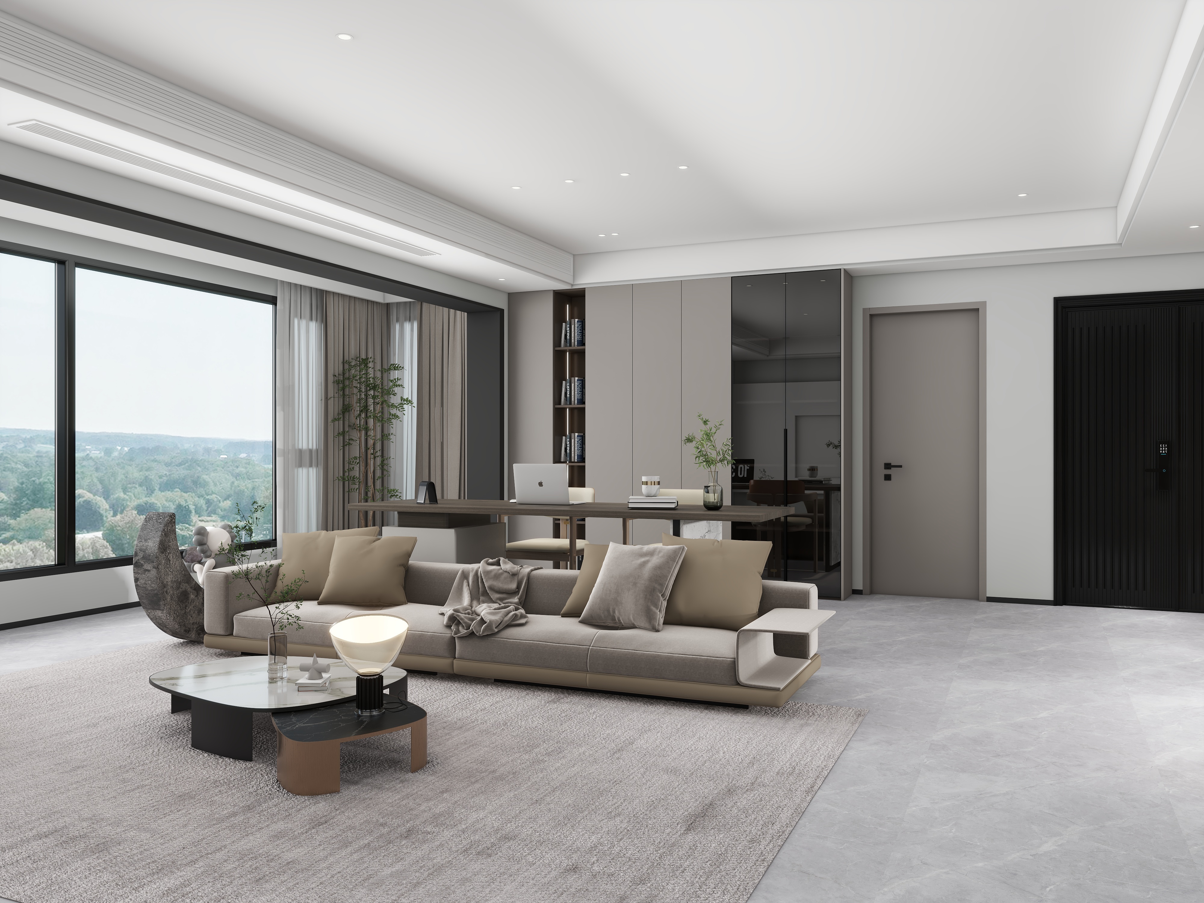 范志诚-三室现代极简-装修设计方案