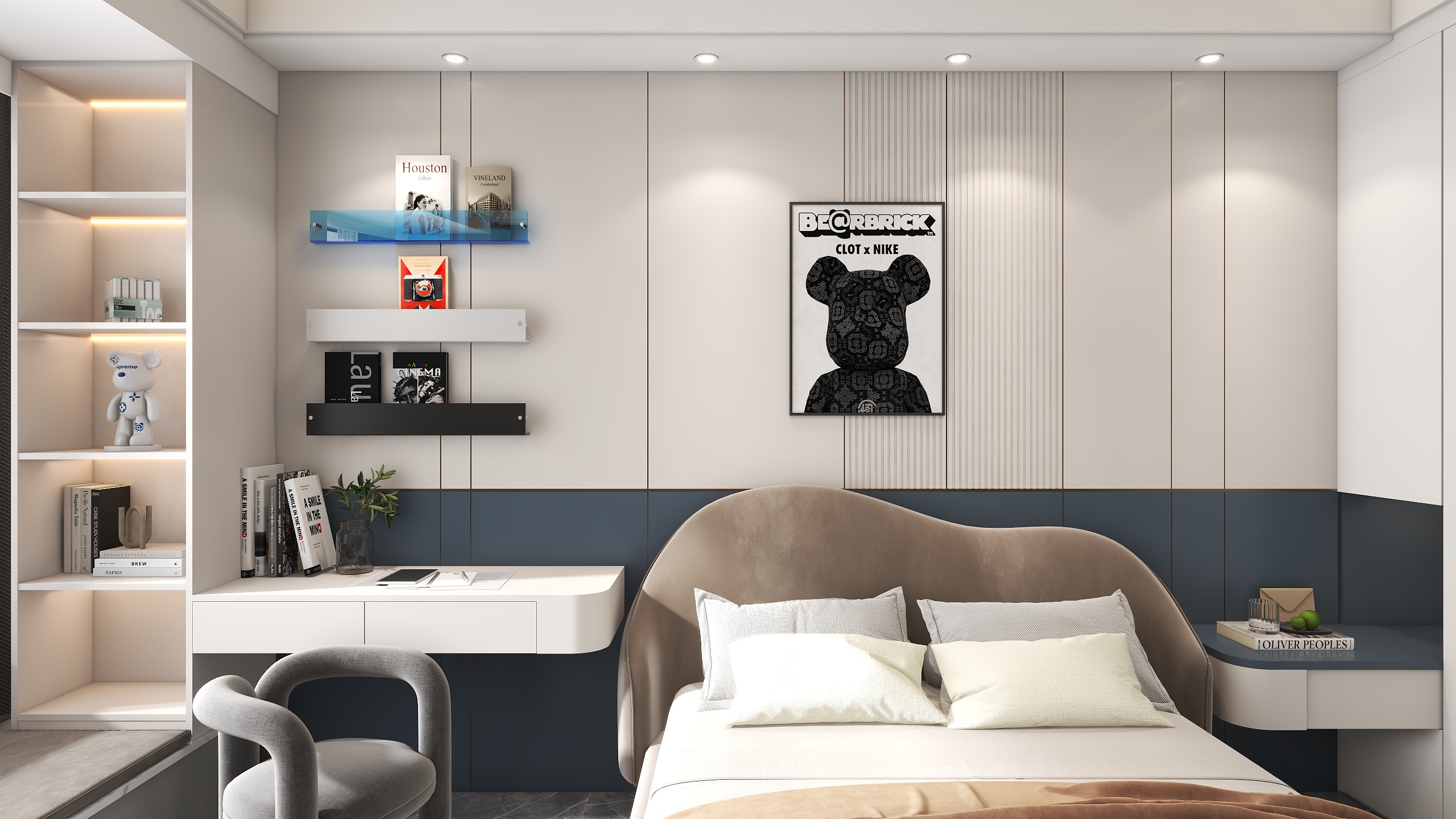 设计师一尘-「轻奢」——金华君悦星澜湾-160平个性化四居室-装修设计方案