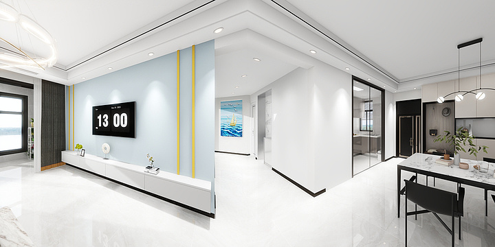 合美顺建筑装饰-九龙广场6号楼31楼3106-装修设计方案