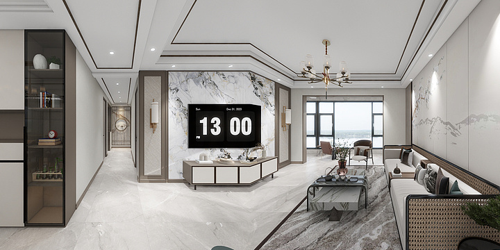 壹贰叁空间设计-宋城东户新中式-装修设计方案