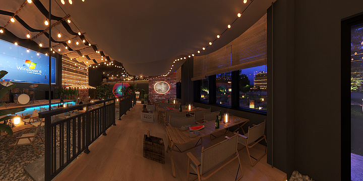 香港城品设计-露营风清吧-今朝-副本-装修设计方案