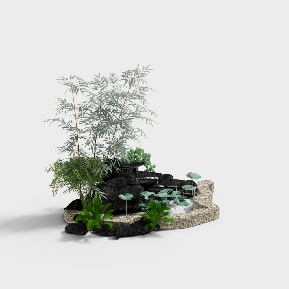 景观小品水池