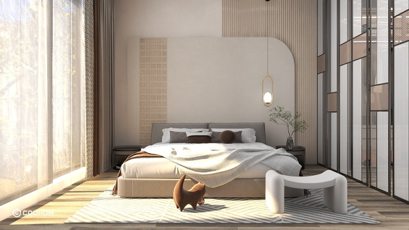 Modern Minimalist Grey Bedroom Design